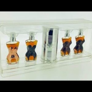 Rare Jean Paul Gautier miniature perfume set la parade des corsets